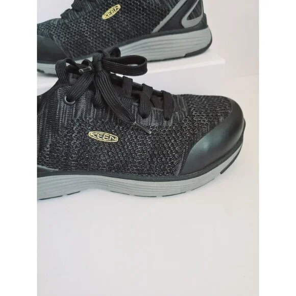 KEEN Utility Sparta Alloy Toe Lace Up Safety Work Black Womens Shoes Size 6.5 - Picture 2 of 15